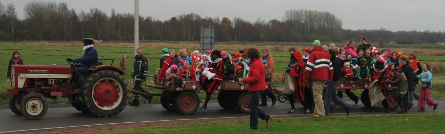 op weg in de optocht
